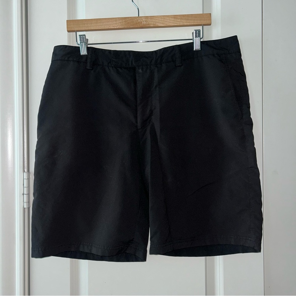 Black Flat Front Zero Restriction Shorts